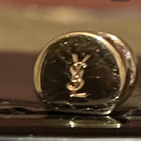 🔥Yves🔥 Saint Laurent 🔥Rive Gauche 🔥Black Patent Shoulder Bag🔥 - Picture 12 of 14